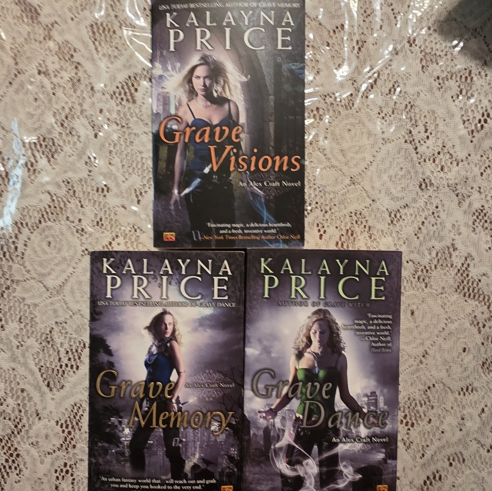 Kalayna Price Book Set - Grave Visions, Grave Memory, Grave Dance